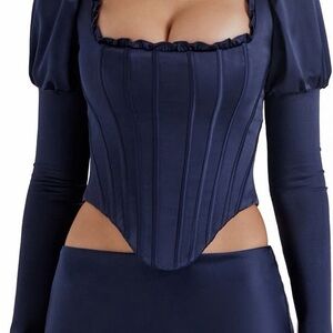 House of CB Midnight Blue Corset